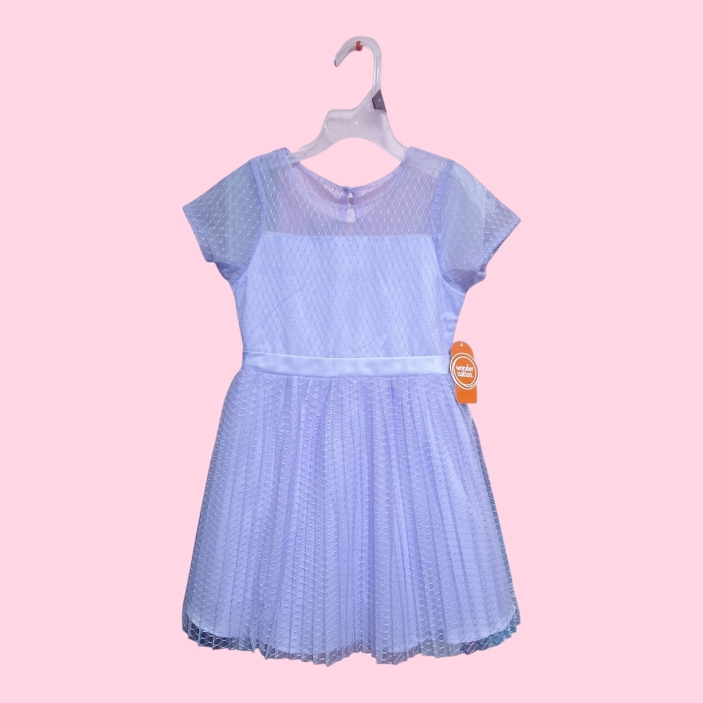 Wonder Nation Lilac Purple Lace Kids Formal Dress